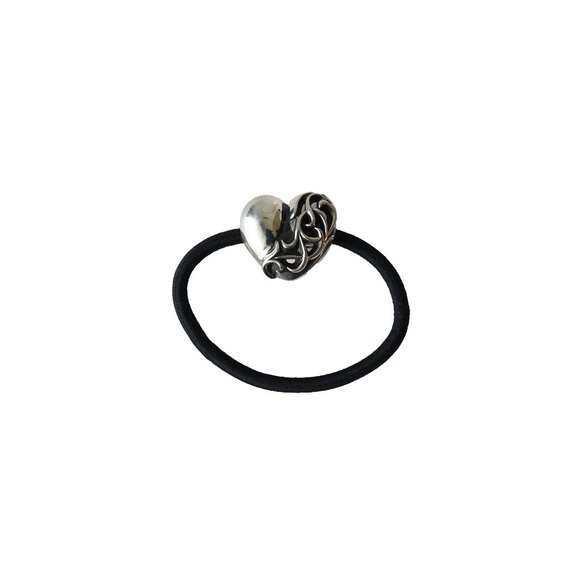 Chrome Hearts Vine Heart Hair Tie Black